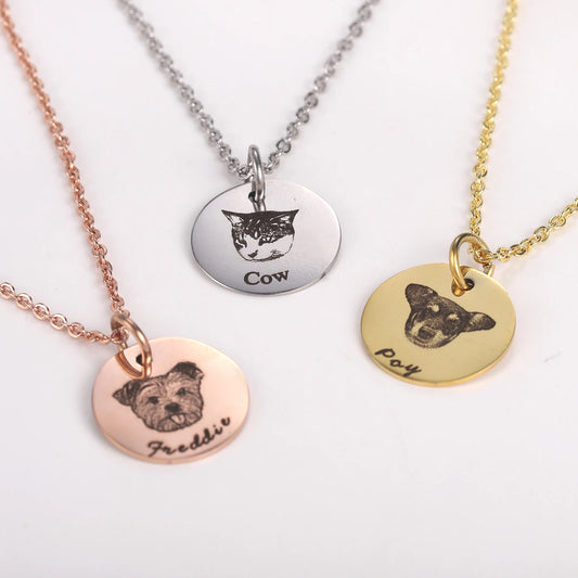Engraved Picture Necklace