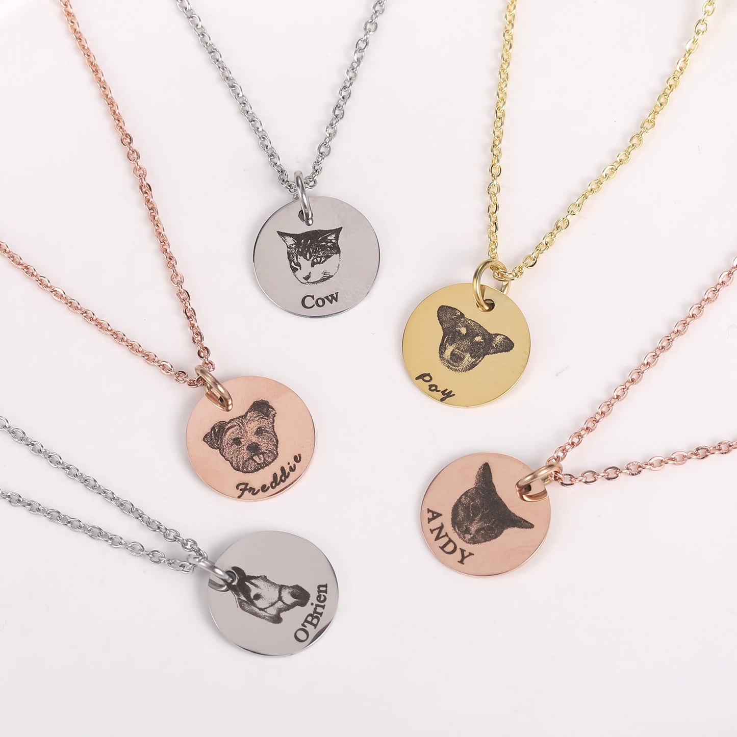 Engraved Picture Necklace